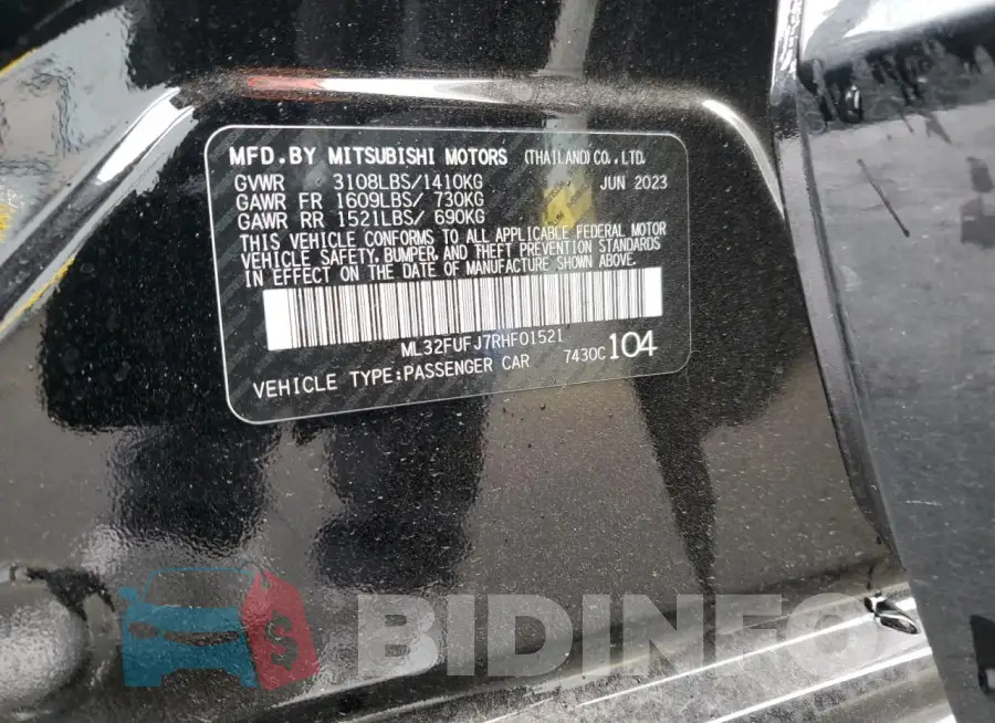 ML32FUFJ7RHF01521 Photo# 12