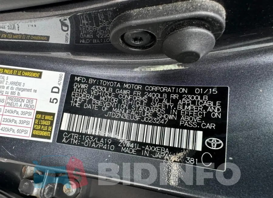 JTDZN3EU3FJ023247 Photo# 10