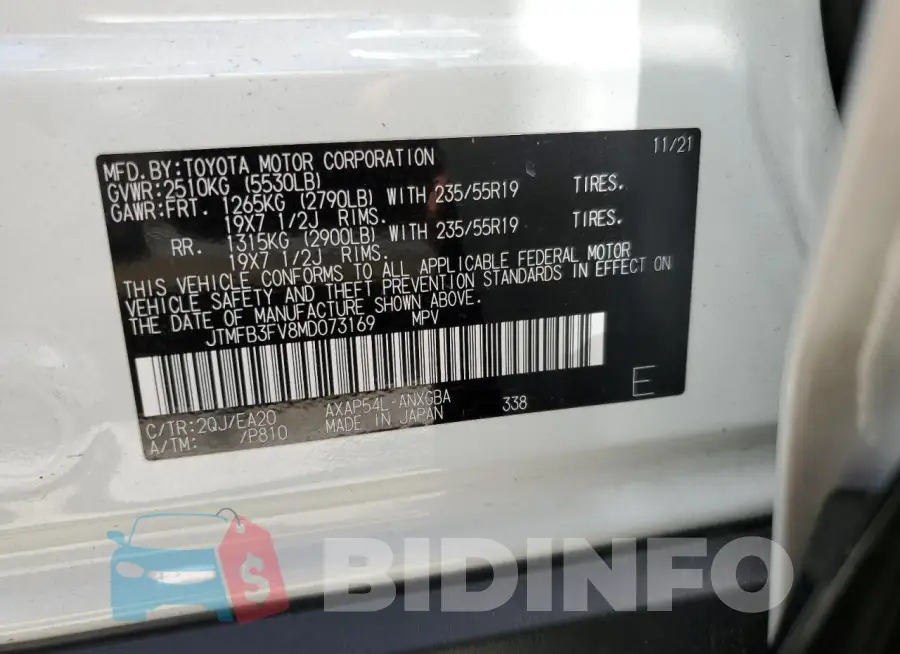 JTMFB3FV8MD073169 Photo# 12