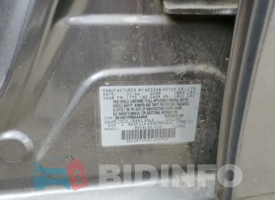 3N1AB7AP0GL644942 Photo# 12
