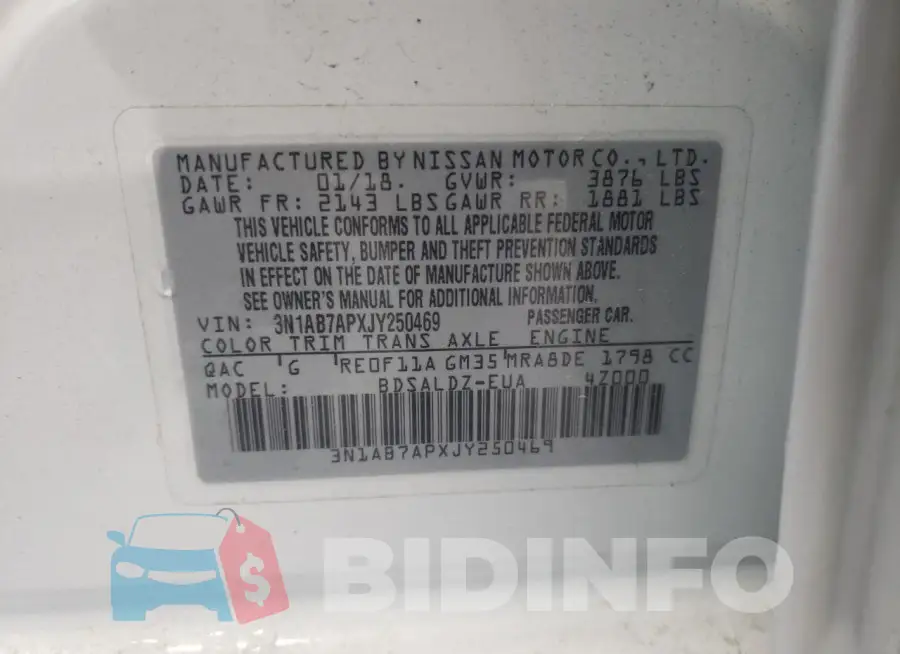 3N1AB7APXJY250469 Photo# 12