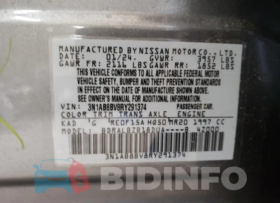 3N1AB8BV8RY291374 Photo# 13