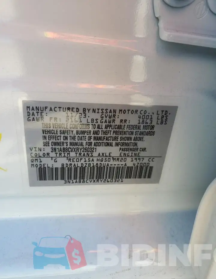 3N1AB8CVXRY260321 Photo# 13