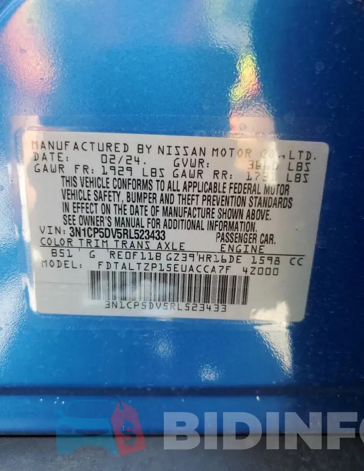 3N1CP5DV5RL523433 Photo# 13