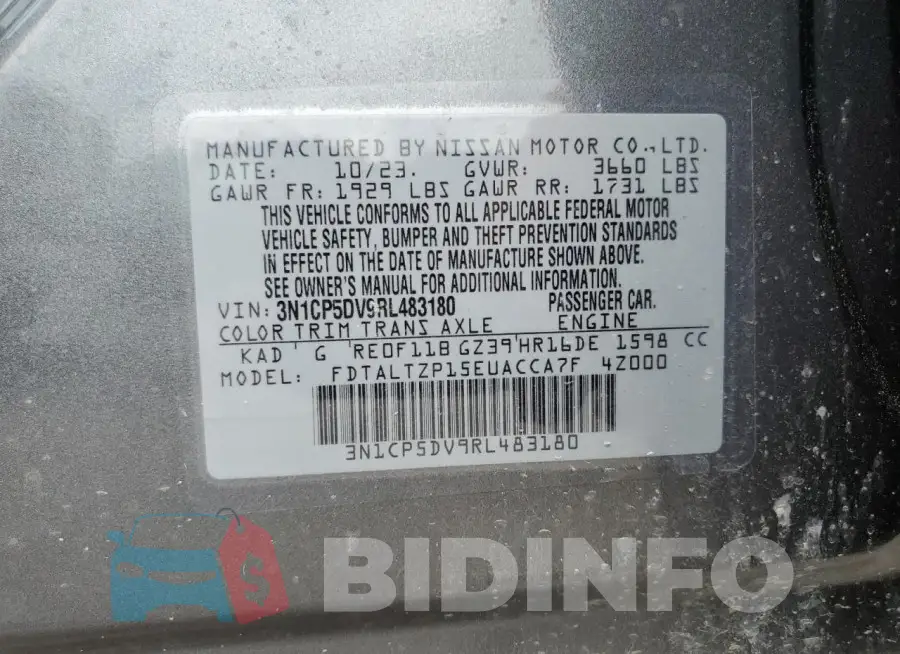 3N1CP5DV9RL483180 Photo# 13