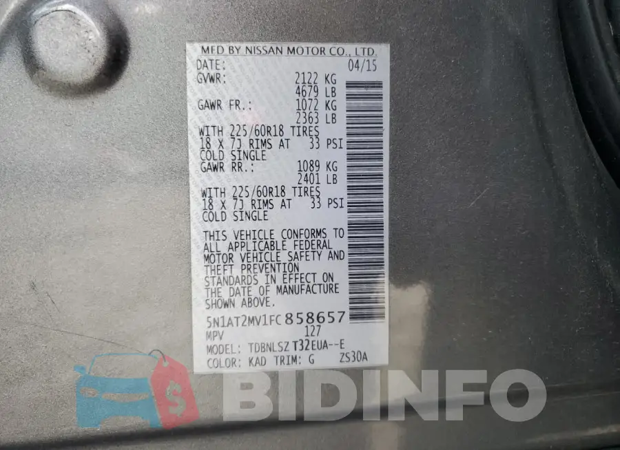 5N1AT2MV1FC858657 Photo# 13