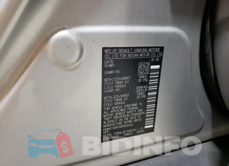 KNMAT2MV9GP614432 Photo# 13