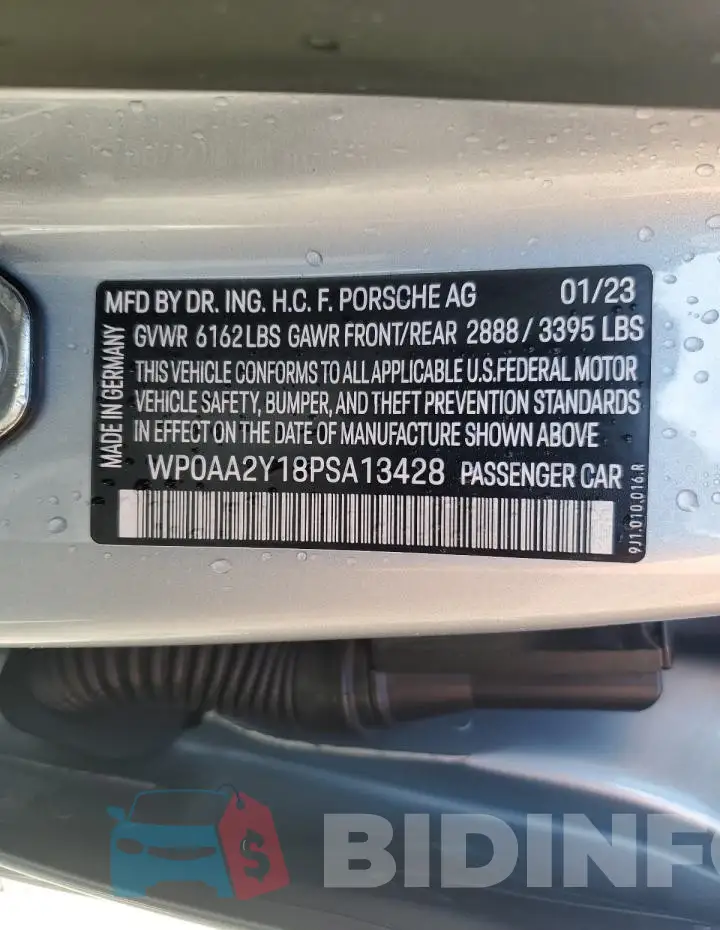 WP0AA2Y18PSA13428 Photo# 13