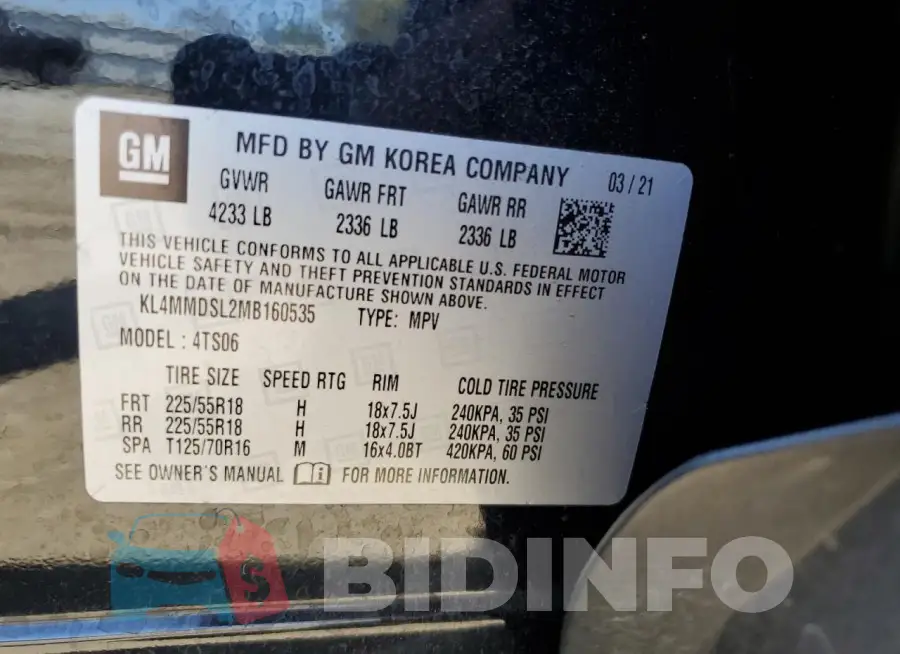 KL4MMDSL2MB160535 Photo# 13