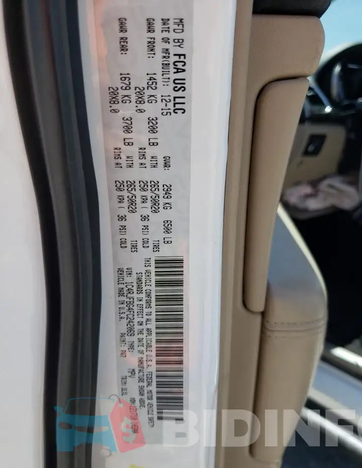 1C4RJFBG4FC242069 Photo# 12