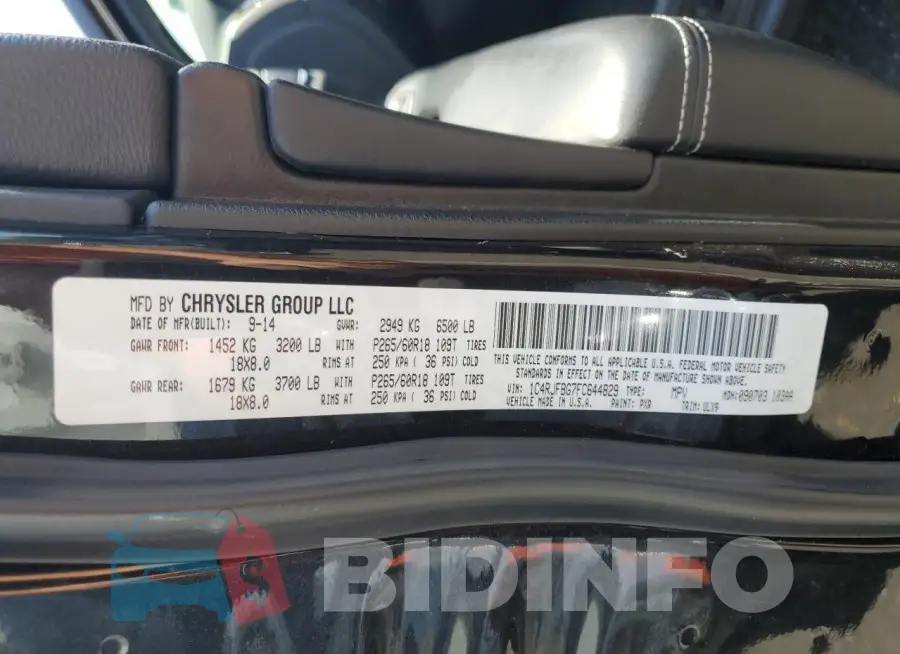 1C4RJFBG7FC644829 Photo# 14