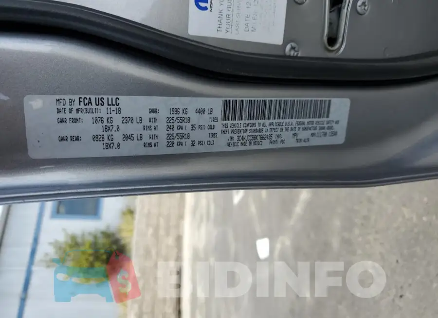 3C4NJCCB8KT662495 Photo# 13