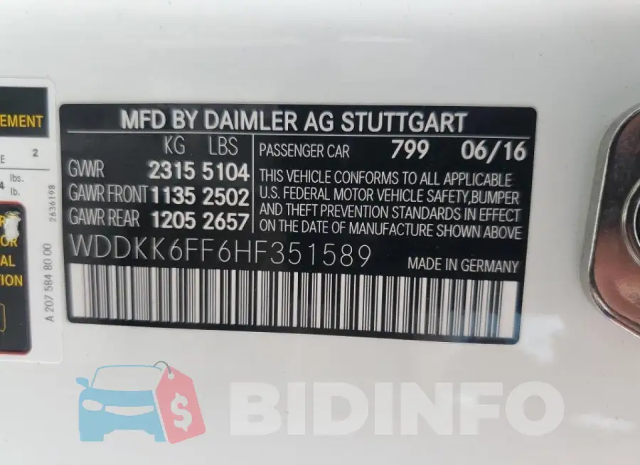 WDDKK6FF6HF351589 Photo# 13