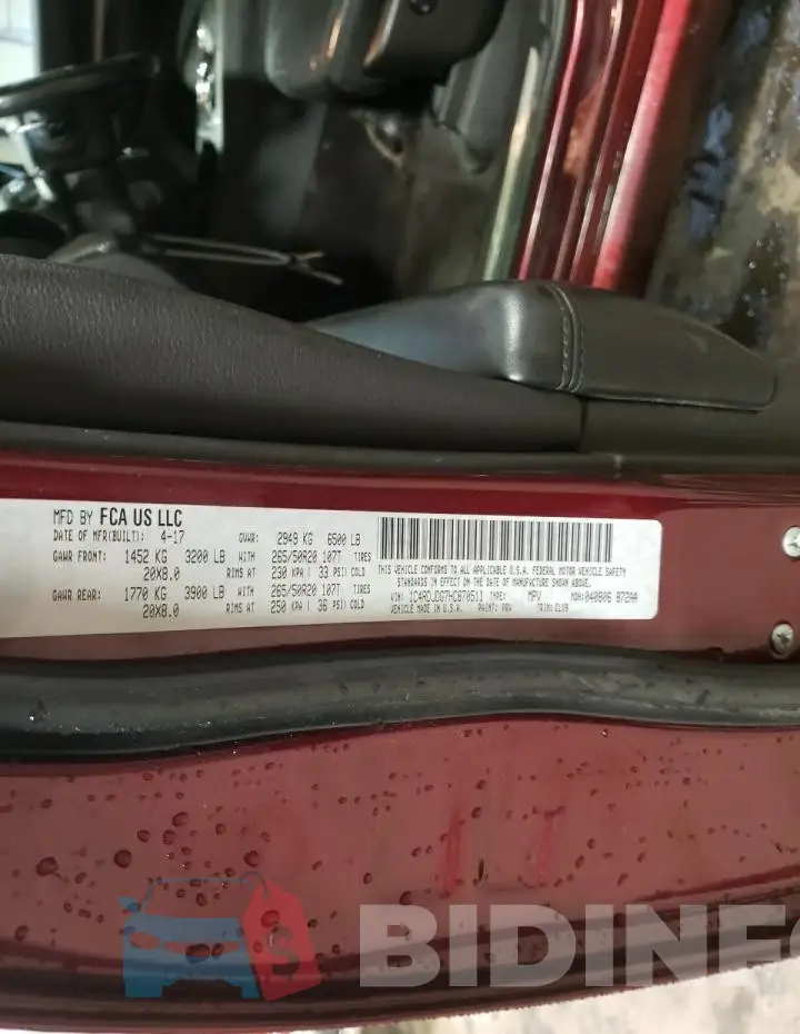 1C4RDJDG7HC870511 Photo# 13