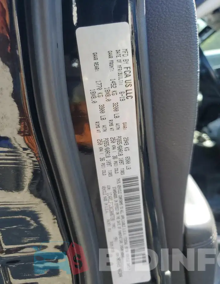 1C4RDJFG3KC806728 Photo# 13