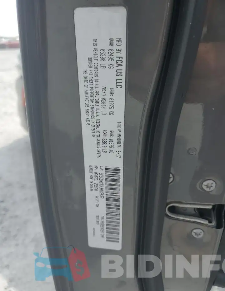 2C3CDXCT3JH122837 Photo# 12