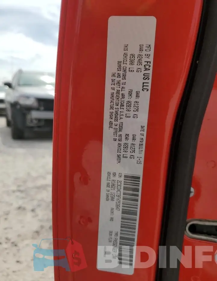 2C3CDXCT9FH753647 Photo# 12