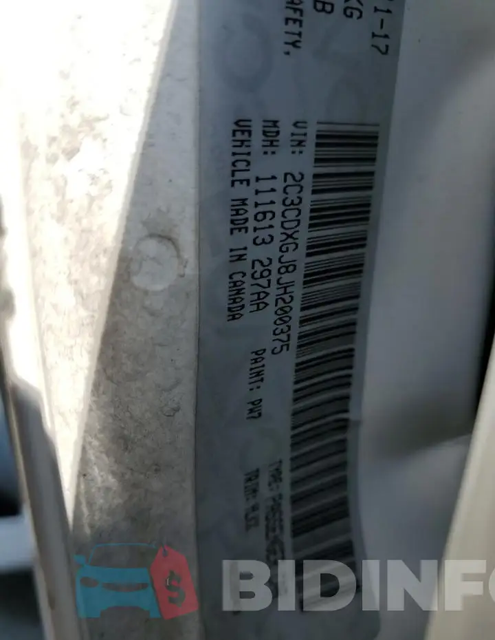 2C3CDXGJ8JH200375 Photo# 12