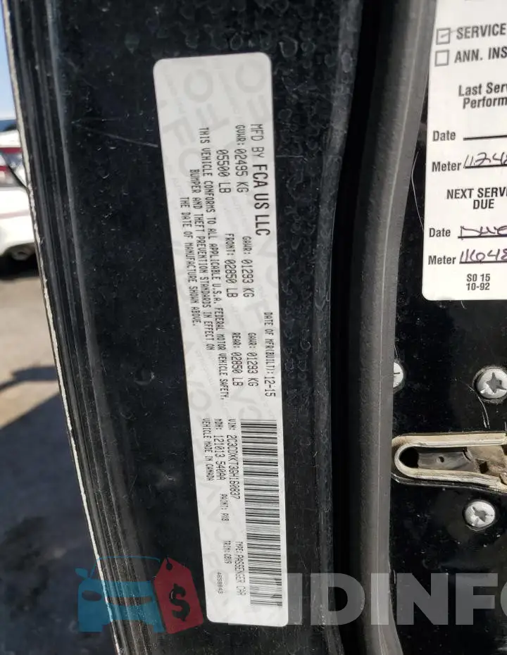 2C3CDXKT3GH160837 Photo# 12