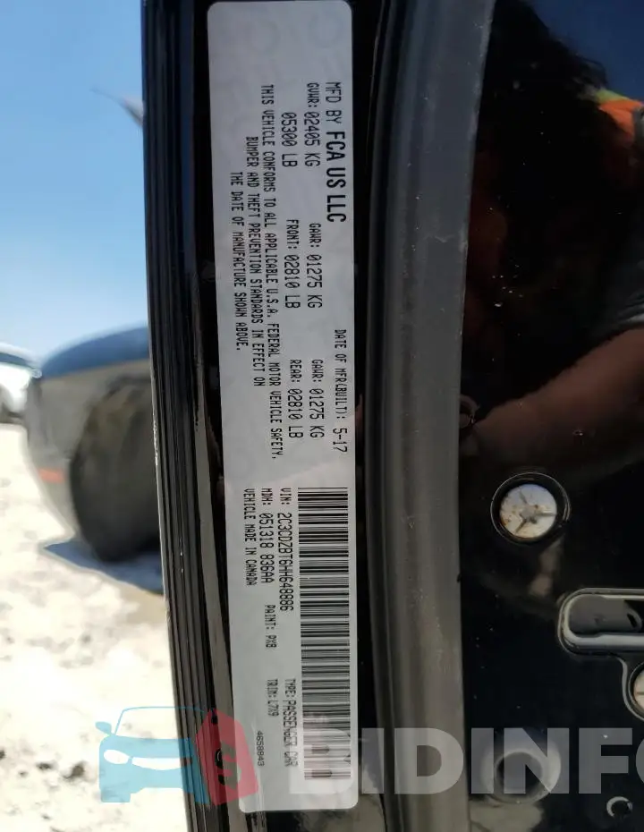 2C3CDZBT6HH648886 Photo# 12