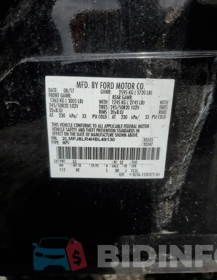 2LMPJ8LR4HBL49130 Photo# 13