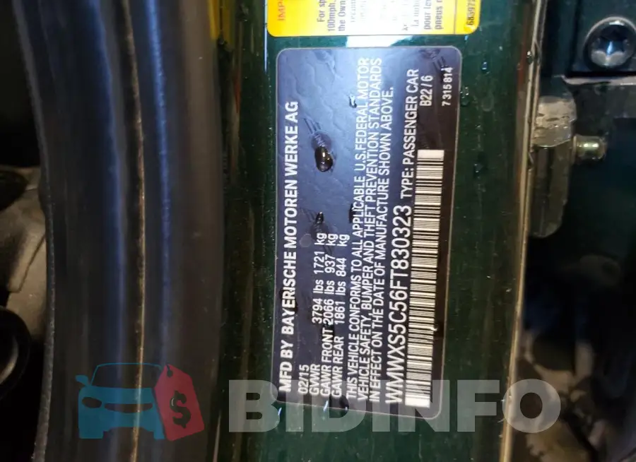 WMWXS5C56FT830323 Photo# 12