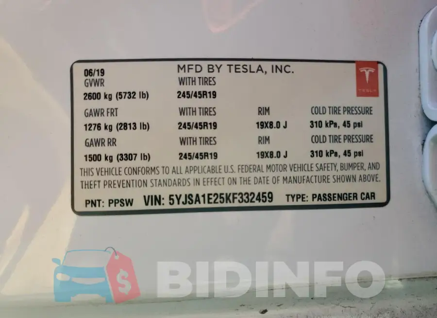 5YJSA1E25KF332459 Photo# 13