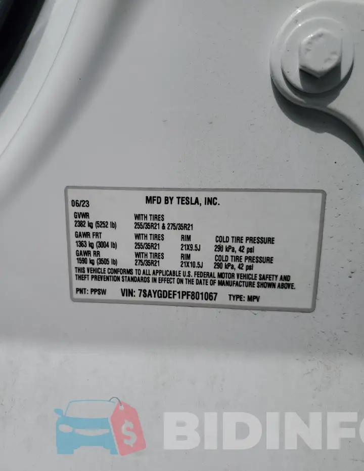 7SAYGDEF1PF801067 Photo# 13