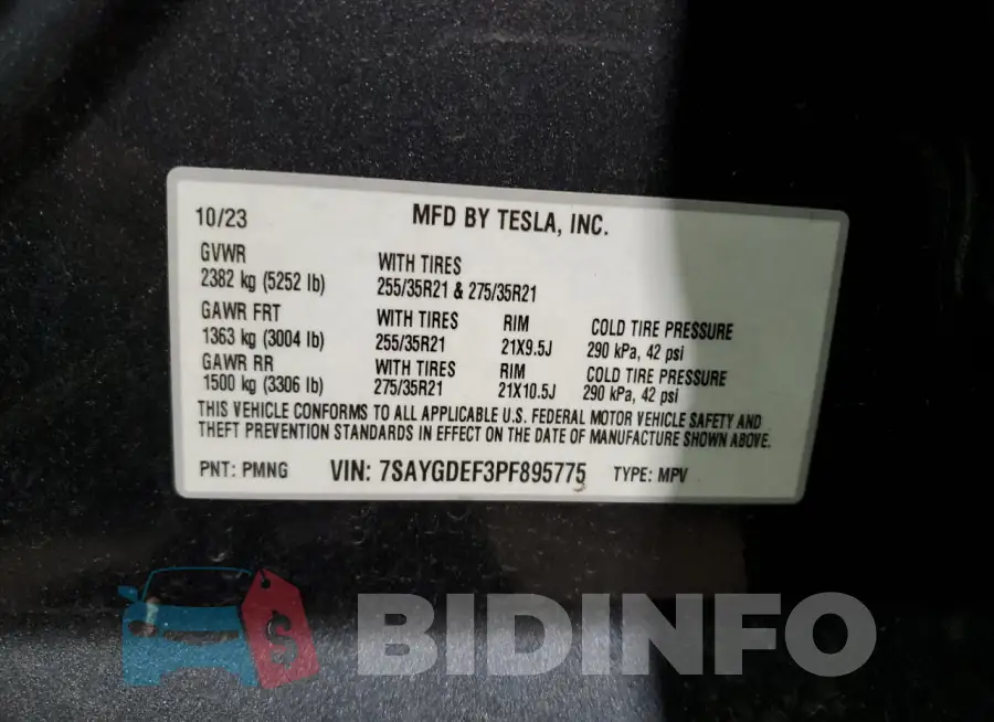 7SAYGDEF3PF895775 Photo# 12