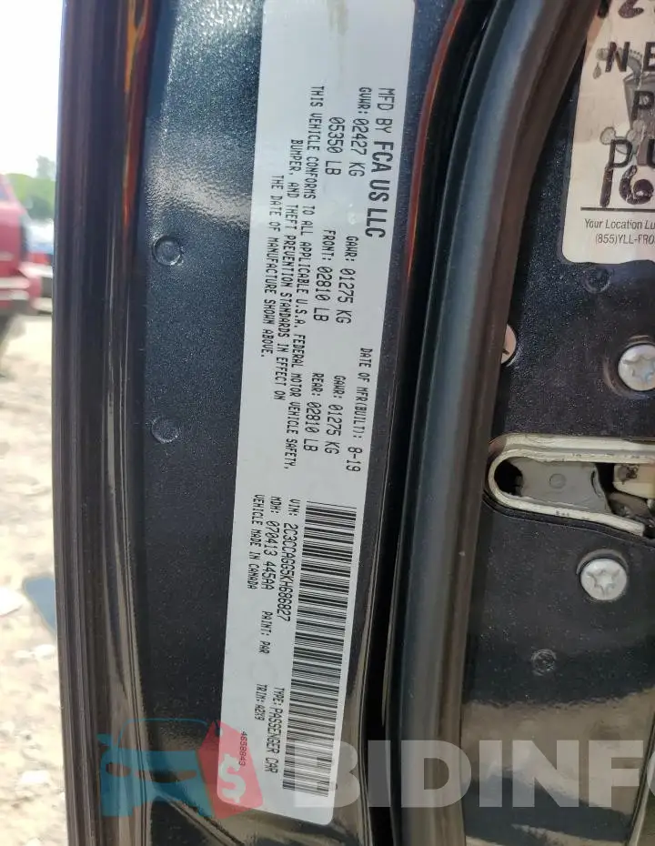 2C3CCAGG5KH686827 Photo# 13