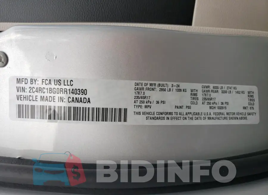 2C4RC1BG0RR140390 Photo# 13