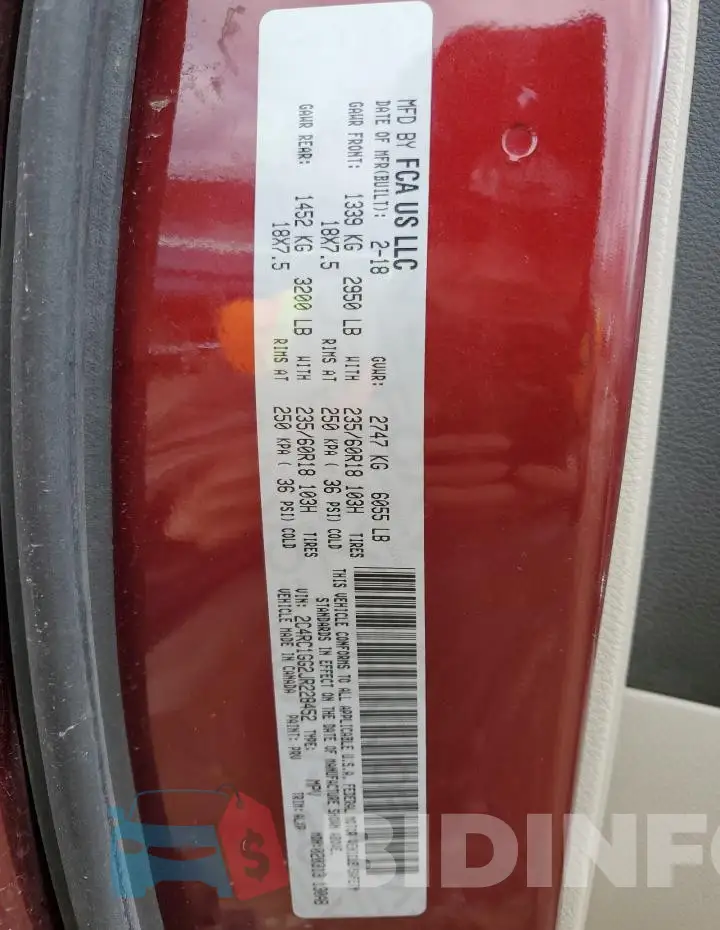 2C4RC1GG2JR228452 Photo# 13