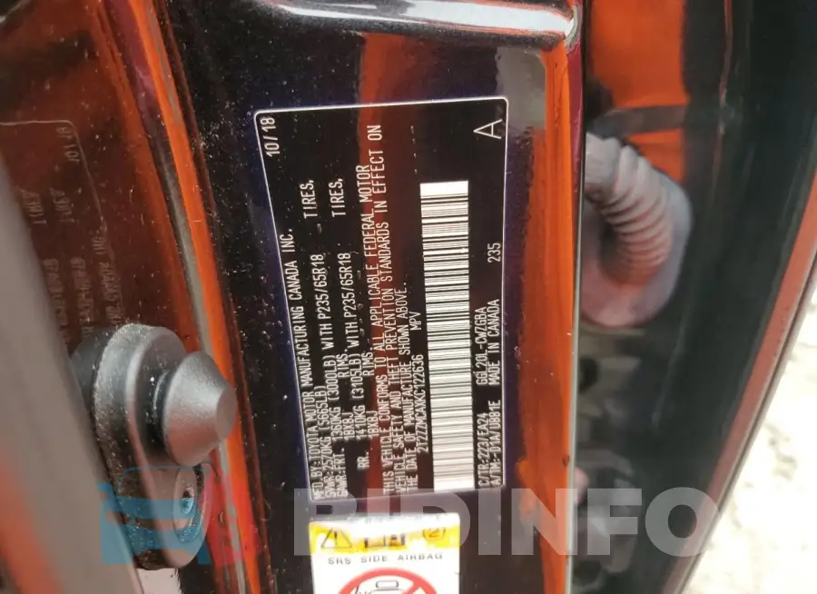 2T2ZZMCAXKC122636 Photo# 13