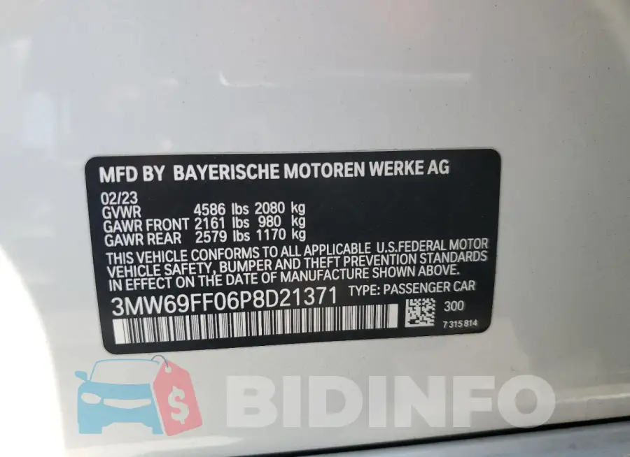 3MW69FF06P8D21371 Photo# 12