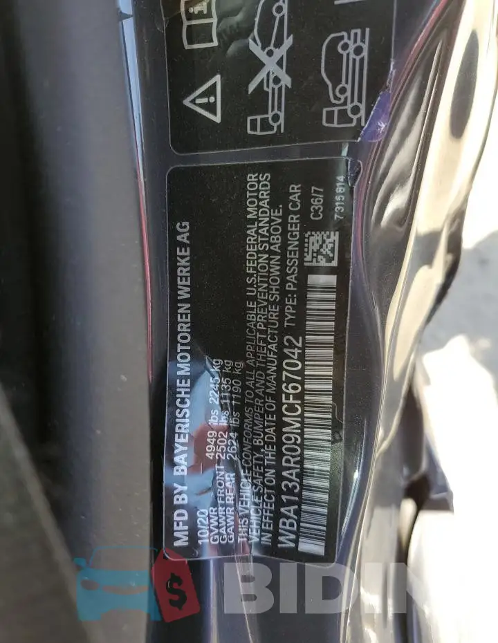 WBA13AR09MCF67042 Photo# 12