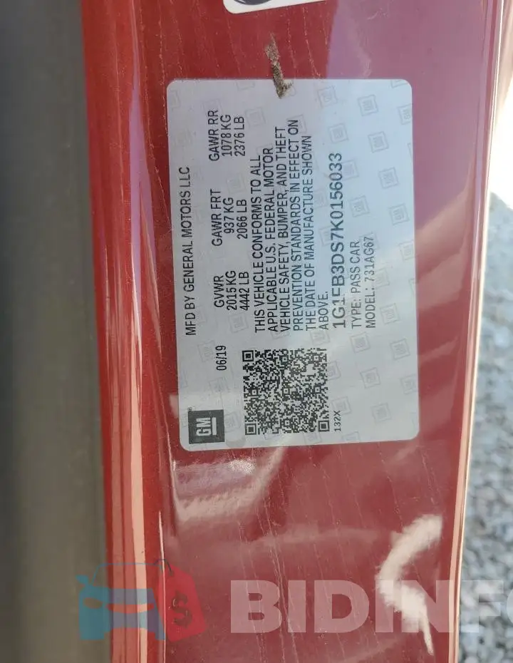 1G1FB3DS7K0156033 Photo# 13