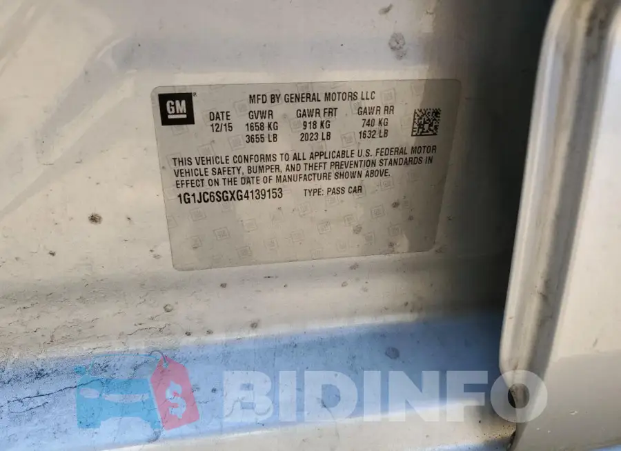 1G1JC6SGXG4139153 Photo# 12