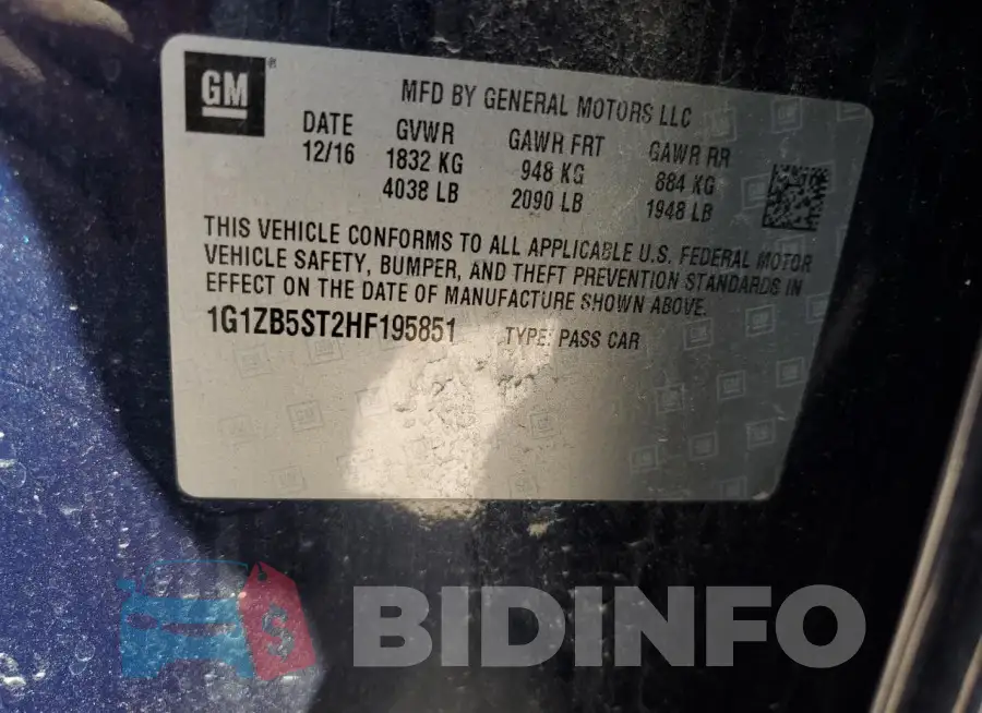 1G1ZB5ST2HF195851 Photo# 13