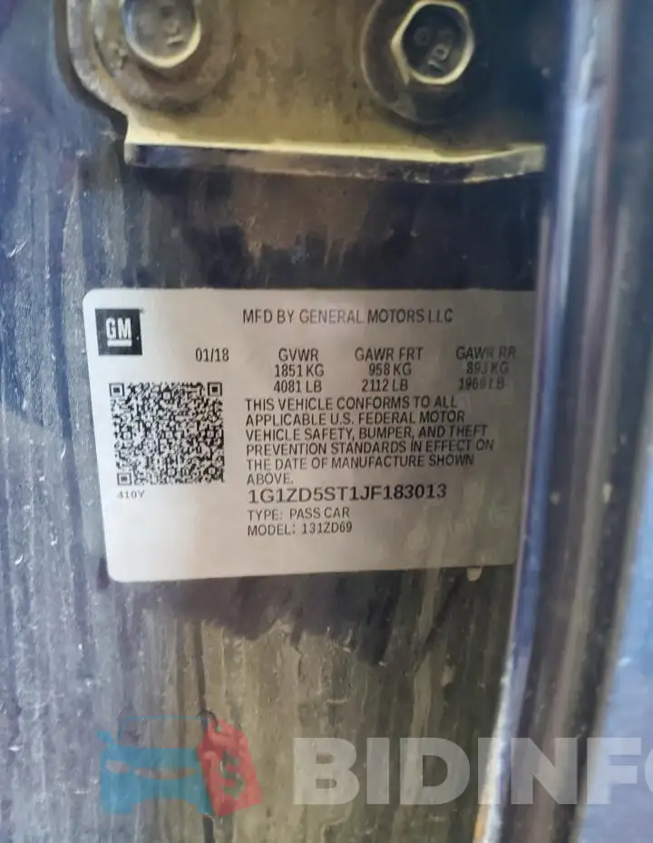1G1ZD5ST1JF183013 Photo# 12
