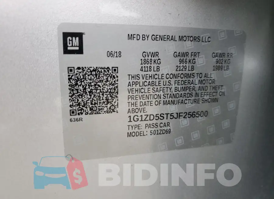 1G1ZD5ST5JF256500 Photo# 12