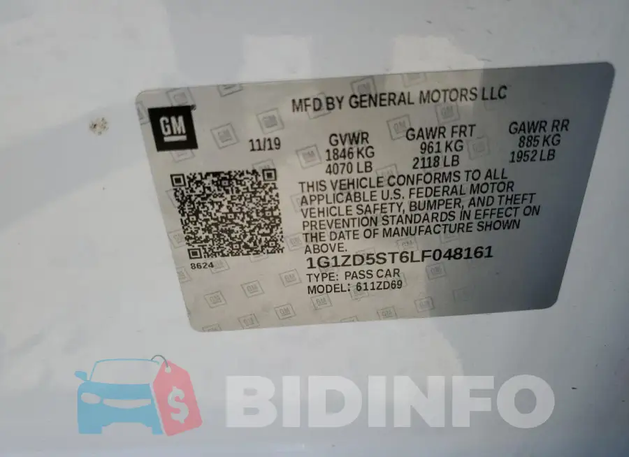 1G1ZD5ST6LF048161 Photo# 12