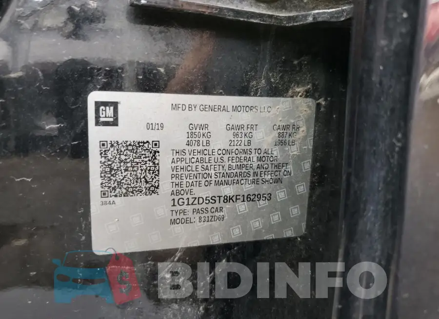 1G1ZD5ST8KF162953 Photo# 12
