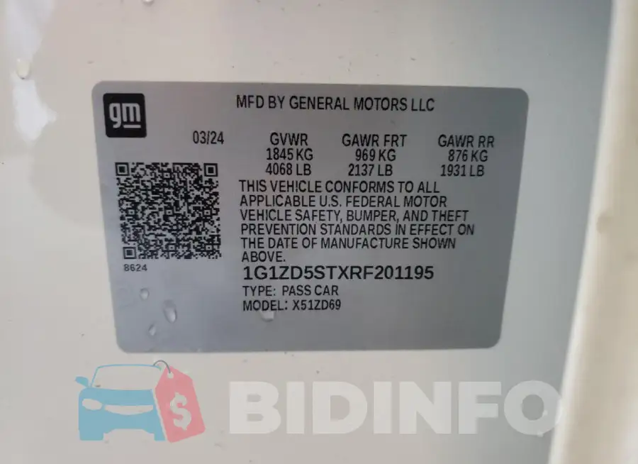1G1ZD5STXRF201195 Photo# 12