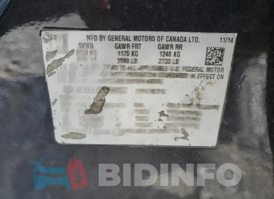 2GNALBEK3F6402278 Photo# 13