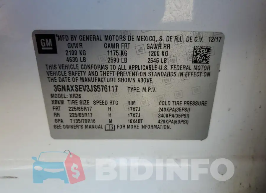 3GNAXSEV3JS576117 Photo# 12
