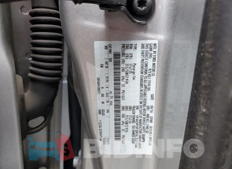 1FADP3F28GL321144 Photo# 13
