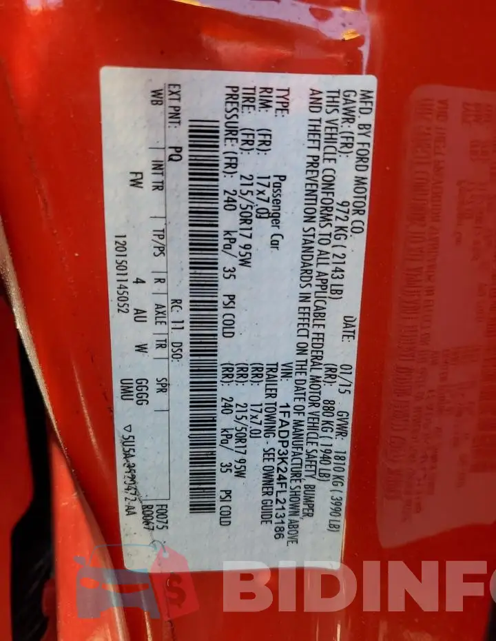 1FADP3K24FL213186 Photo# 12