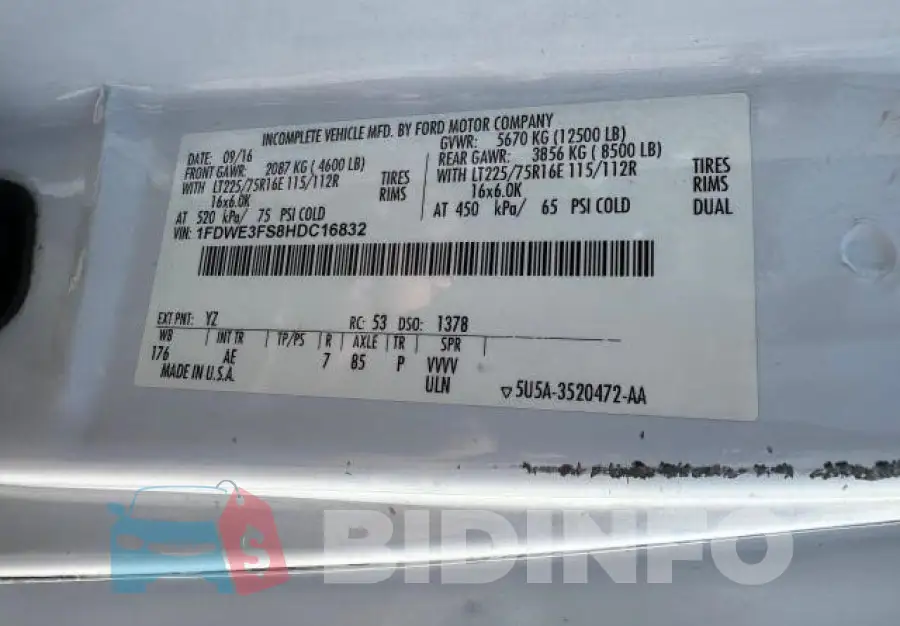 1FDWE3FS8HDC16832 Photo# 10