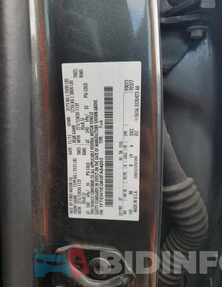 1FTEW1EG8GFA54203 Photo# 12