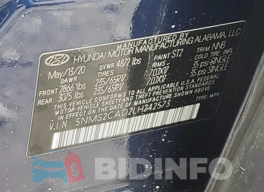 5NMS2CAD2LH242573 Photo# 12